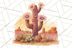 Cowgirl Clipart for Invitations, Western Horses and Props Product Image 3