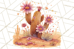 Cowgirl Clipart for Invitations, Western Horses and Props Product Image 4