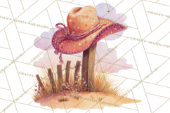Cowgirl Clipart for Invitations, Western Horses and Props Product Image 2