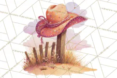 Cowgirl Clipart for Invitations, Western Horses and Props Product Image 2