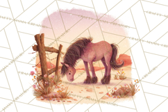 Cowgirl Clipart for Invitations, Western Horses and Props Product Image 2
