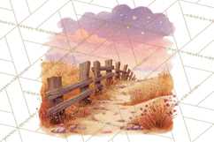 Cowgirl Clipart for Invitations, Western Horses and Props Product Image 4