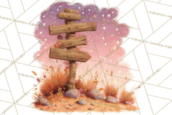 Cowgirl Clipart for Invitations, Western Horses and Props Product Image 5