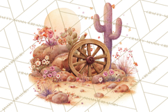 Cowgirl Clipart for Invitations, Western Horses and Props Product Image 4