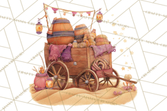Cowgirl Clipart for Invitations, Western Horses and Props Product Image 5