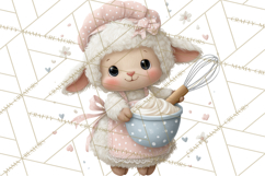 Easter Bakery Critters, Cute Mini World Animals, Pastel Png Product Image 4