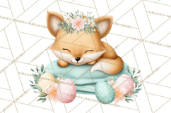Adorable Baby Animals Easter Clipart PNG, Pastel Chicks Png Product Image 3
