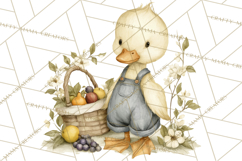 Vintage Spring Animals Clipart, Tea Party Picnic Png Product Image 3