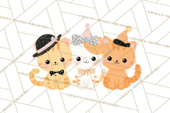Kawaii Cat Clipart, Cute Kitten PNG, Fun Cat Illustrations Product Image 3