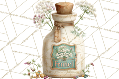 Vintage Herbal Apothecary Clipart, Spring Botanical Png Product Image 3