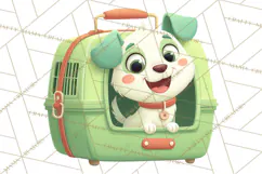 Dinosaur Veterinarian Clipart Cute Pet Care PNG Product Image 3