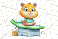 Dinosaur Veterinarian Clipart Cute Pet Care PNG Product Image 4