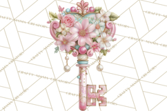 Vintage Frame Clipart, Romantic Keepsakes PNG, Watercolor Product Image 4