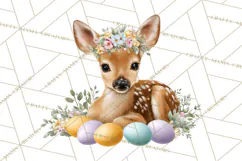Adorable Baby Animals Easter Clipart PNG, Pastel Chicks Png Product Image 5