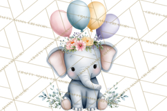 Adorable Baby Animals Easter Clipart PNG, Pastel Chicks Png Product Image 2