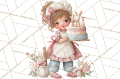 Easter Baking Clipart, Cute Easter Bakers, Pastel Cookies Product Image 3