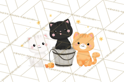 Kawaii Cat Clipart, Cute Kitten PNG, Fun Cat Illustrations Product Image 4