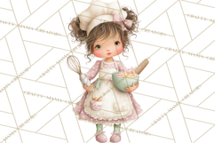 Easter Baking Clipart, Cute Easter Bakers, Pastel Cookies Product Image 5