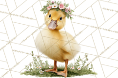 Adorable Baby Animals Easter Clipart PNG, Pastel Chicks Png Product Image 2