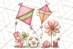 Adorable Spring Kids Clipart, Playful Children Clip Art PNG Product Image 2