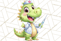 Dinosaur Veterinarian Clipart Cute Pet Care PNG Product Image 2