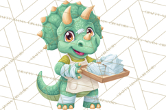 Dinosaur Veterinarian Clipart Cute Pet Care PNG Product Image 3