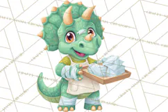 Dinosaur Veterinarian Clipart Cute Pet Care PNG Product Image 3