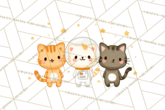 Kawaii Cat Clipart, Cute Kitten PNG, Fun Cat Illustrations Product Image 3