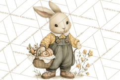 Vintage Spring Animals Clipart, Tea Party Picnic Png Product Image 4