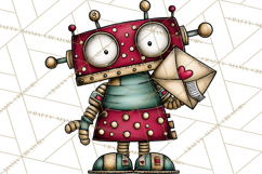 Adorable Birthday Robot Clipart, Playful Toy Robot Clip Art Product Image 4