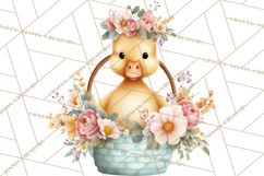 Adorable Baby Animals Easter Clipart PNG, Pastel Chicks Png Product Image 4