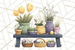 Spring Market Stall PNG Clipart for Invitations, Flower Show Product Image 3