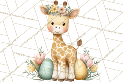 Adorable Baby Animals Easter Clipart PNG, Pastel Chicks Png Product Image 5
