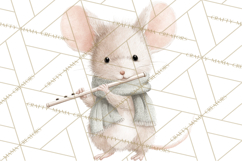 Adorable Tiny Mouse Clipart, Watercolor Mice PNG Product Image 2