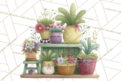 Spring Market Stall PNG Clipart for Invitations, Flower Show Product Image 5