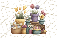 Spring Market Stall PNG Clipart for Invitations, Flower Show Product Image 2