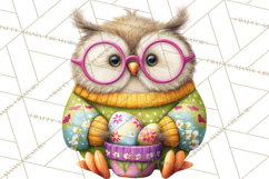 Easter Bunny Clipart, Spring Animals PNG, Colored Eggs Product Image 2