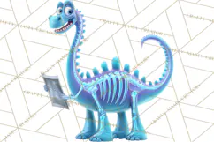 Dinosaur Veterinarian Clipart Cute Pet Care PNG Product Image 2
