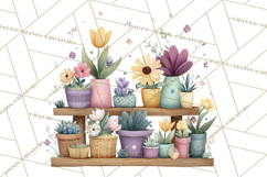 Spring Market Stall PNG Clipart for Invitations, Flower Show Product Image 4