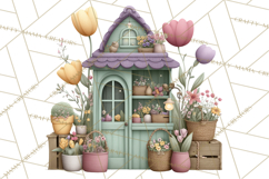 Spring Market Stall PNG Clipart for Invitations, Flower Show Product Image 2
