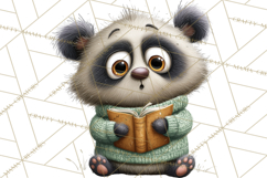 Bookish Bears PNG Clipart, Cozy Bear Reading, Cute Cartoon Product Image 3