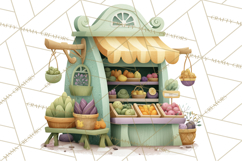 Spring Market Stall PNG Clipart for Invitations, Flower Show Product Image 5