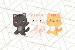 Kawaii Cat Clipart, Cute Kitten PNG, Fun Cat Illustrations Product Image 4