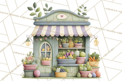 Spring Market Stall PNG Clipart for Invitations, Flower Show Product Image 5