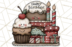 Adorable Birthday Robot Clipart, Playful Toy Robot Clip Art Product Image 5
