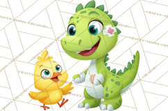 Dinosaur Veterinarian Clipart Cute Pet Care PNG Product Image 5