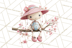 Spring Robots, Full-Body Robot Clipart, Pastel Robot Png Product Image 5