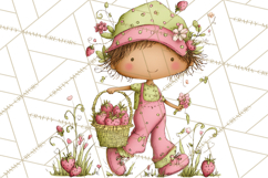 Adorable Spring Kids Clipart, Playful Children Clip Art PNG Product Image 2