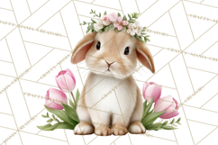Adorable Baby Animals Easter Clipart PNG, Pastel Chicks Png Product Image 2