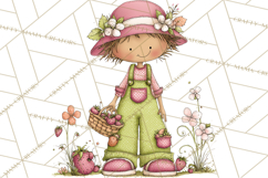 Adorable Spring Kids Clipart, Playful Children Clip Art PNG Product Image 3